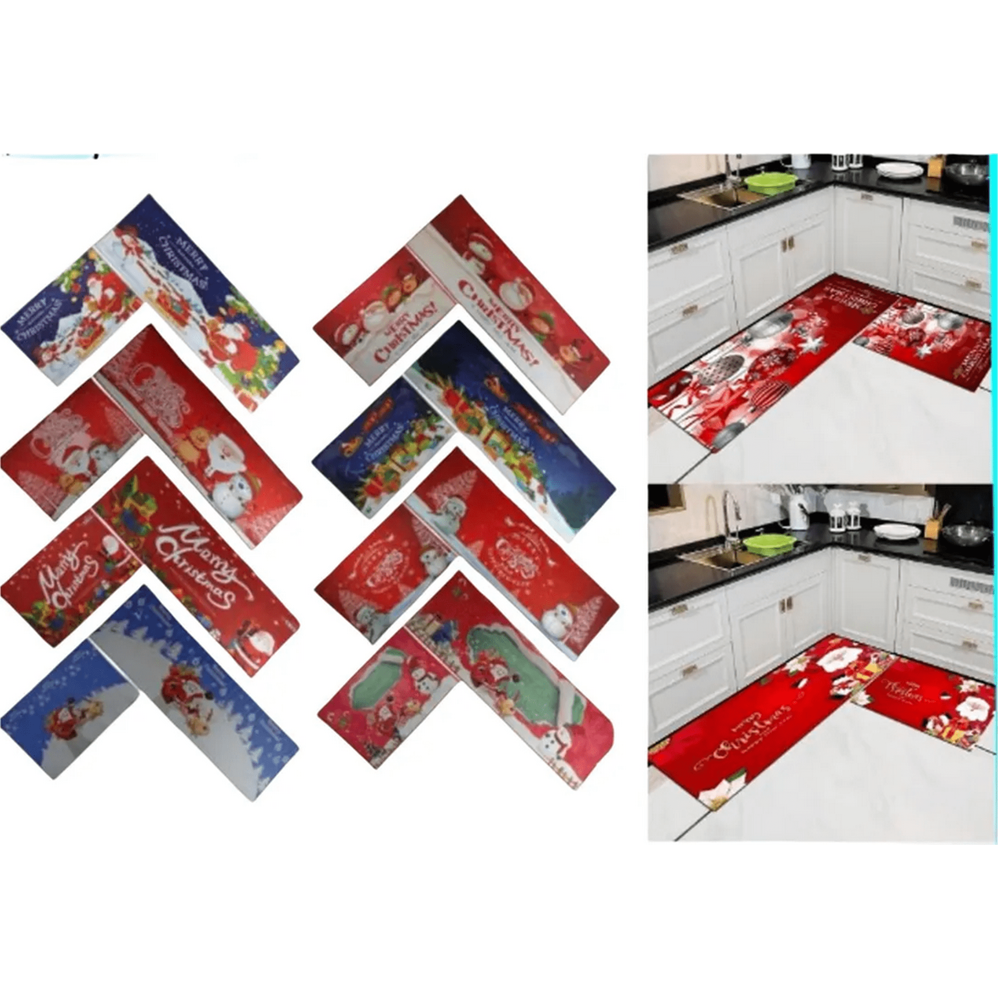 Geneerico - Pack 11 Navidad Adornos Luces Guirnalda, Alfombras Y Flor