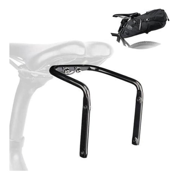 Soporte Estabilizador Trasero Sillín Bolso Bicicleta Ruta Negro