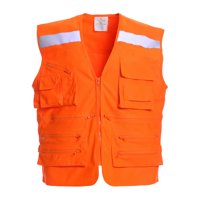 Jayson - Chaleco Geologo Alta Visibilidad Multibolsillo X Espalda Naranja Xl