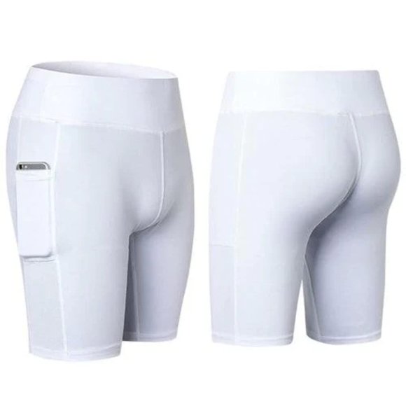 Pantalones cortos de yoga Fashion Vista, elásticos para todas las estaciones, con bolsillo