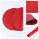 thumbnail image 2 of REGALWOVEN Juego de 6 Manteles Individuales, Manteles de Cuero Sintético para Decoración de Mesa de Comedor de Cocina, Manteles Resistentes al Calor Lavables, Mantel Individual Limpiable Rojo 18*12in, 2 of 7