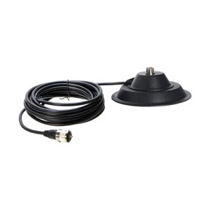 Magideal - Enchufe De Pl-259 De Base De Montaje Magnético Resistente Al Agua Con Cable Coaxial De Extensión De 5M Para Antena De Radio Móvil De Coche Kt-7900D