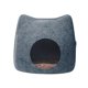 thumbnail image 5 of Casa De Fieltro Para Gatos, Condominios Extraíbles Para Gatos Domésticos Con Cremallera, Portátil, Para Interiores Y Exteriores, Gris Oscuro, 5 of 5