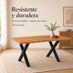 thumbnail image 5 of Mesa de Comedor Urban Forge 140x90 Resistente y Duradera Color Madera con Metal, 5 of 8