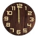 thumbnail image 3 of Reloj De Pared De Madera Colgante, Reloj Silencioso Rústico Para El Hogar, Sala De Estar, Oficina, 3 of 5