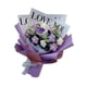 thumbnail image 4 of Ramo De Flores De Ganchillo Para Tejer En Las Fiestas, Ideal Para Cumpleaños, Día De Acción De Gracias, Rosa Morada, 4 of 5