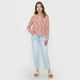 thumbnail image 4 of Blusa Mujer Cuello Mao Print Cebra Terracota Corona, 4 of 5