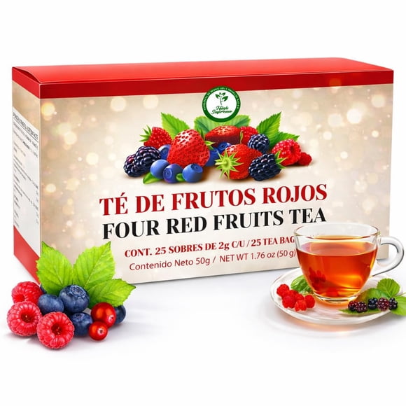 Té De Hierbas Frutos Rojos 25 Bolsas De Té