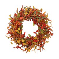 Magideal - Corona De Otoño, Corona, Corona De Otoño, Corona De Frutas Artificiales Para Puerta Delantera, Pared, Decoración Colgante De Acción De Gracias Para El 35Cm
