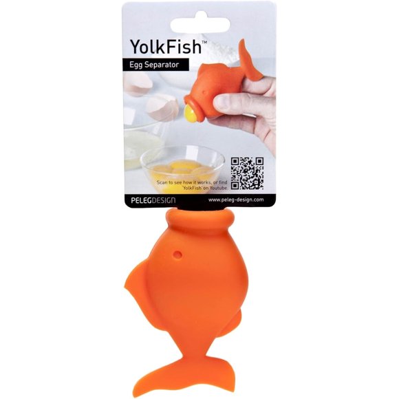 Peleg Design Egg Separator for Raw Eggs, Silicone Egg Yolk and White Separator