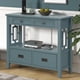 thumbnail image 2 of 36'' Farmhouse Pine Wood Console Table Entry Sofa Table with 4 Drawers & 1 Storage Shelf for Entryway Living Room Bedroom Hallway Kitchen ( Blue), 2 of 3