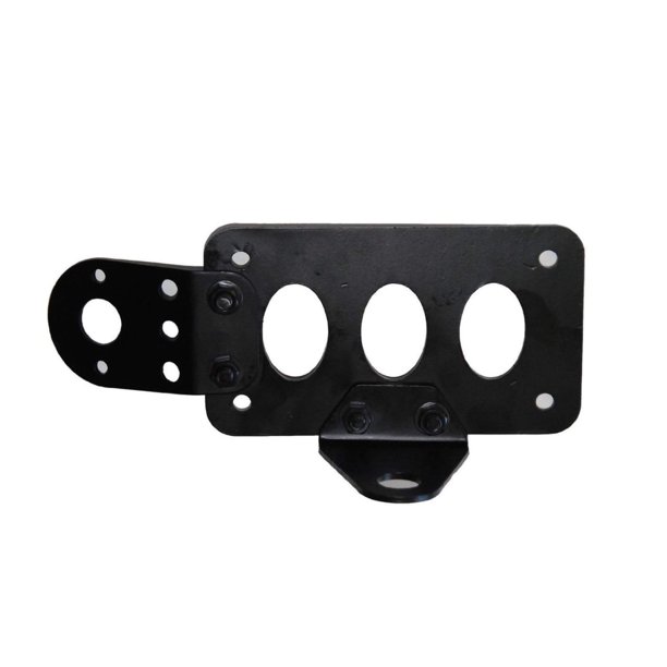 (W) Soporte de placa de montaje en eje para motocicleta – Reubicador de luz trasera de placa lateral