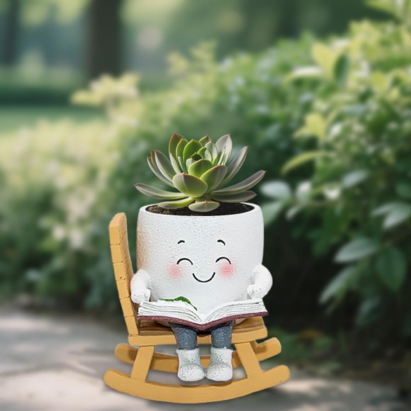 Mecedora Planter Toparad Smily Face con drenaje