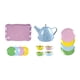 thumbnail image 3 of Juego de té pequeño para niña, juego de fiesta de té, juego de rol, juguete para juego de imitación, juego de tazas de tetera para niños de 3, 4, 5 y Azul, 3 of 5