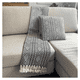thumbnail image 2 of Combo Deco 2 Cojines y 1 Manta Banaco Negro/Natural Diseño Moderno Lavable x mts, 2 of 3