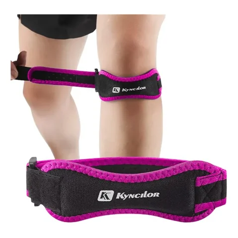 Linea Sport - Rodillera Fina Con Velcro Y Compresión Ajustable Deportiva