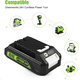 thumbnail image 3 of 2 Pzas 3000mAh 29842 29852 Reemplazo para Greenworks Batería de 24V y Cargador para Herramientas Inalámbricas Green-works de 24V, 3 of 9