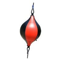 Magideal - Pelota De Boxeo Inflable De Doble Punta Para Fitness, Hogar Y Adultos. Negro Rojo