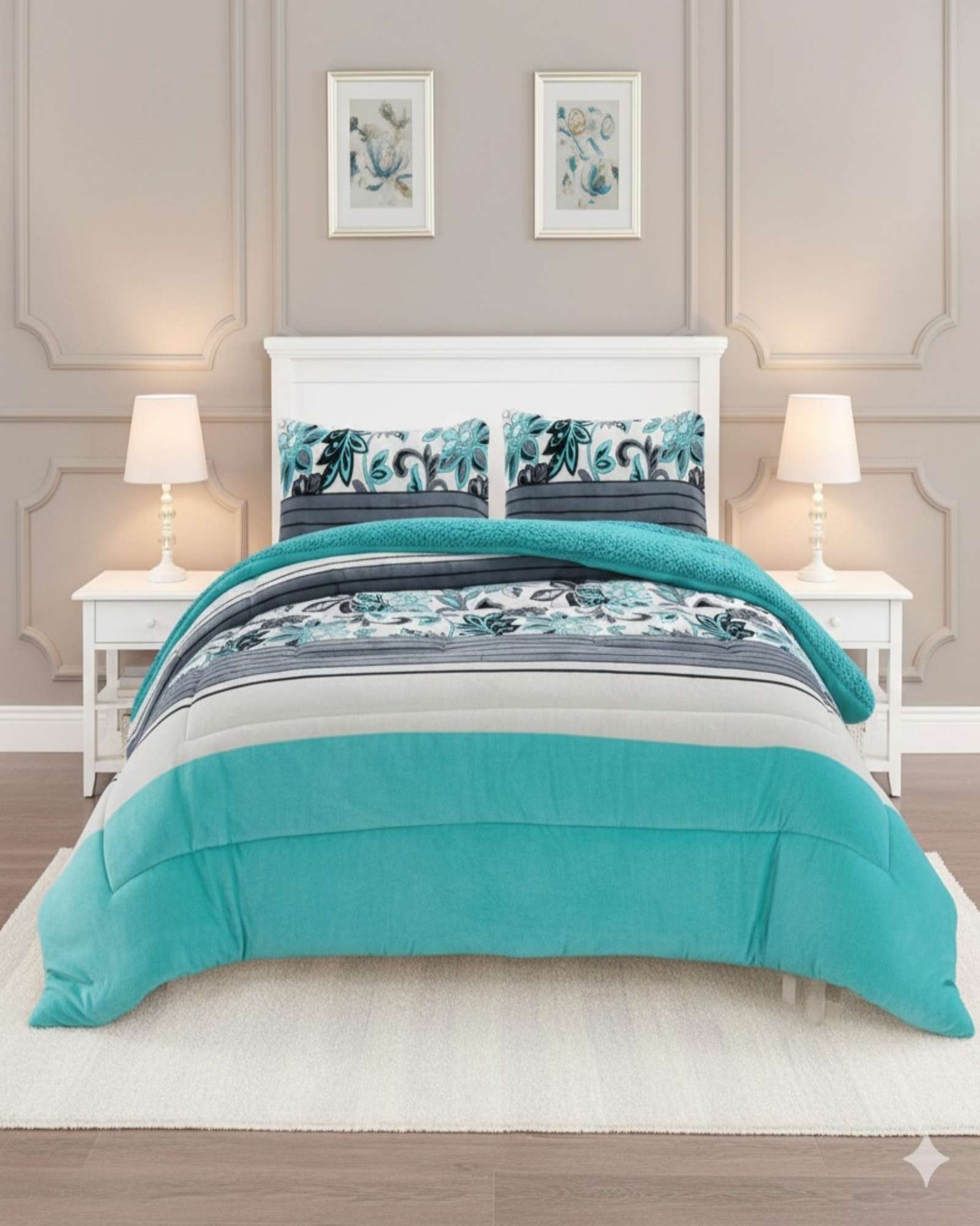 Imac Hogar - Cubrecama Plush Con Chiporro De Invierno 2 Plazas