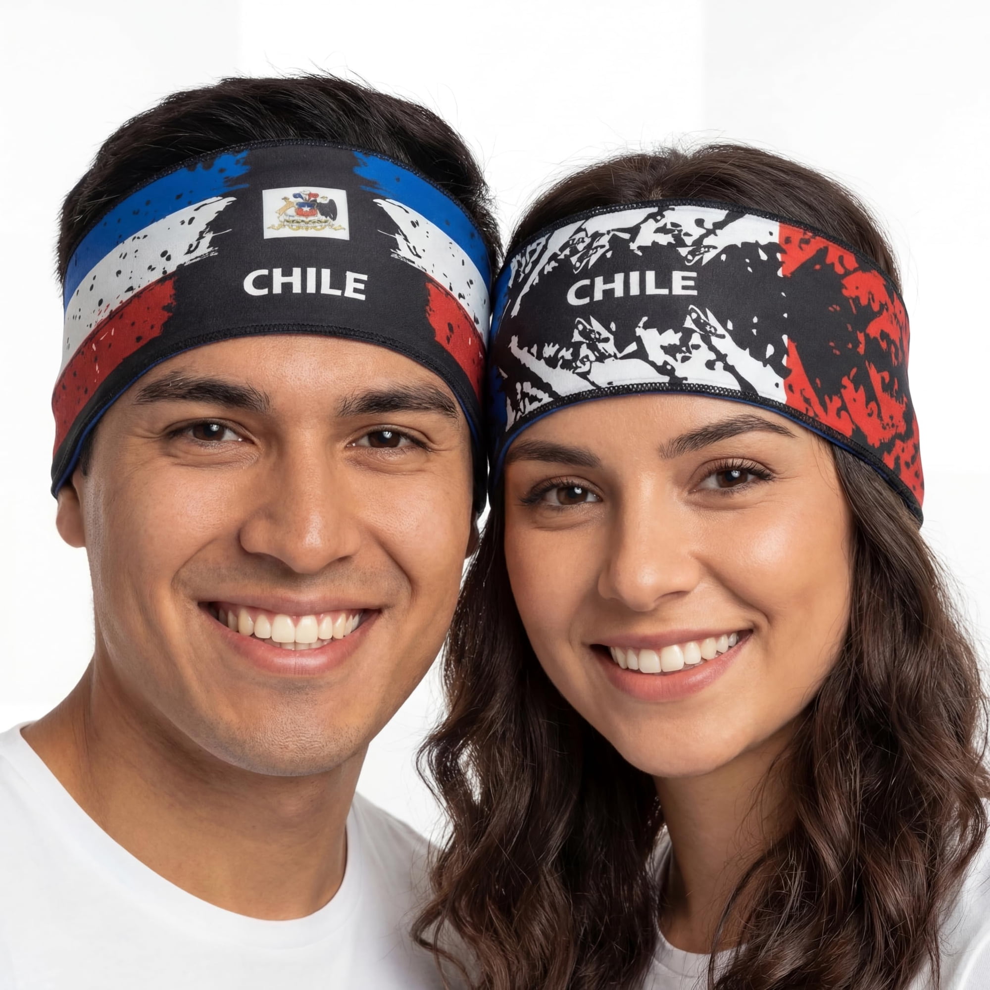 Vincha Fox & Fury Reversible 2 En 1 Con Bandera De Chile