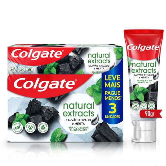 COLGATE CDC NATURAL EXT CARBON ATV 3 PCK 90G