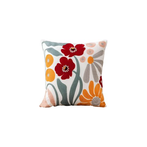 Genérico - Set De 6 Fundas Bordadas 45X45 C19