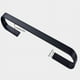 thumbnail image 1 of 1pc Punch Free Black Towel Rack, Space Aluminum, Thickened Widened Bathroom Towel Holder, Single Towel Bar, Simple Shoe Rack, 1 of 5