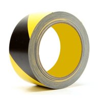 Lorenzini - Cinta Demarcatoria Negra-Amarillo 5 Cmx 33Mts