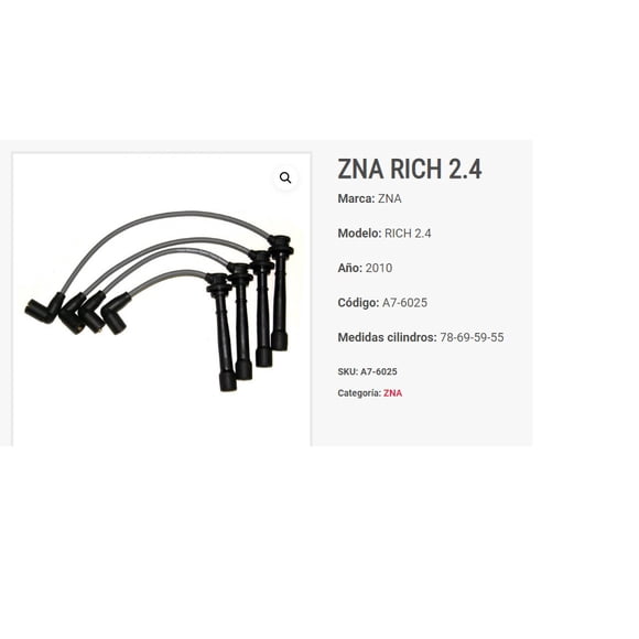 Cables De Bujía Zna Rich