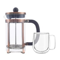 Pack Cafetera Francesa 600 Ml + Taza Mug 300 Ml Simplit