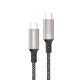 thumbnail image 3 of Cable Motomo Pd-max Usb-c A Usb-c 100w Color Plateado, 3 of 4