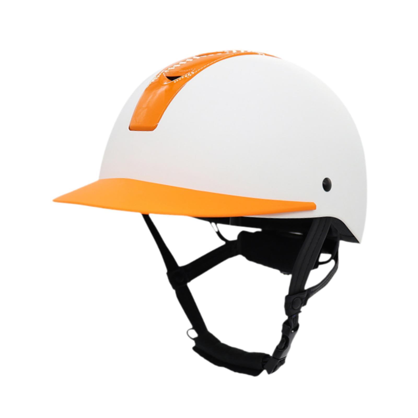 Magideal - Casco De Montar, Equipamiento Para Caballos, Casco De Bicicleta, Verano, Equipo De Protección Ligero, Gorro De Montar Moderno, Cómodo Y Transpirable M Blanco