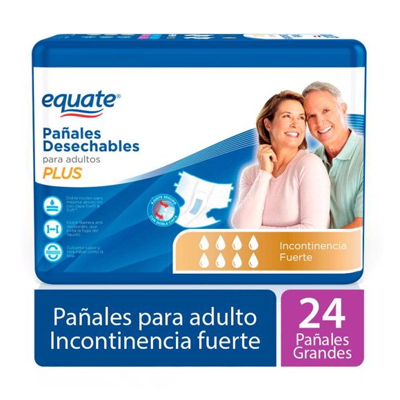 Panal Adulto Plus Equate L, 24 Un