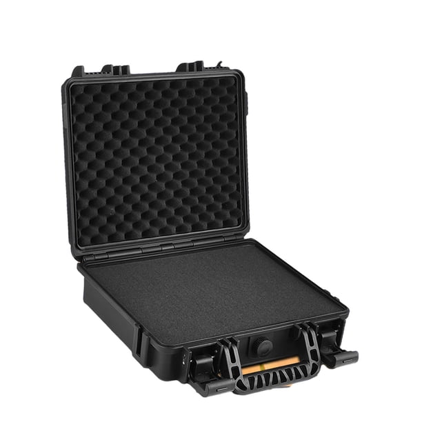 Caja de herramientas portátil, contenedor de almacenamiento, contenedor a prueba de golpes con esponja precortada, estuche rígido para relojes, , 295 cm x 265 cm x 135 cm