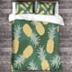 thumbnail image 3 of Juego de funda nórdica con estampado 3D de piña, microfibra cepillada, fundas nórdicas minimalistas de frutas, fácil cuidado, juegos de ropa de cama de calidad hotelera con funda de almohada, 3 of 3