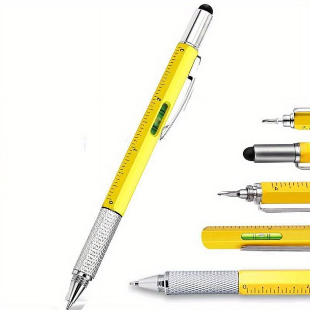 GOXAWEE 6-in-1 Multitool Pen: The Perfect Gift for Men, Dad, Kids, and Teachers!
