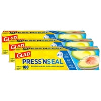 Rollo De Plástico Para Alimentos Glad Press'N Seal De 100 Pies Cuadrados, Paquete De 3