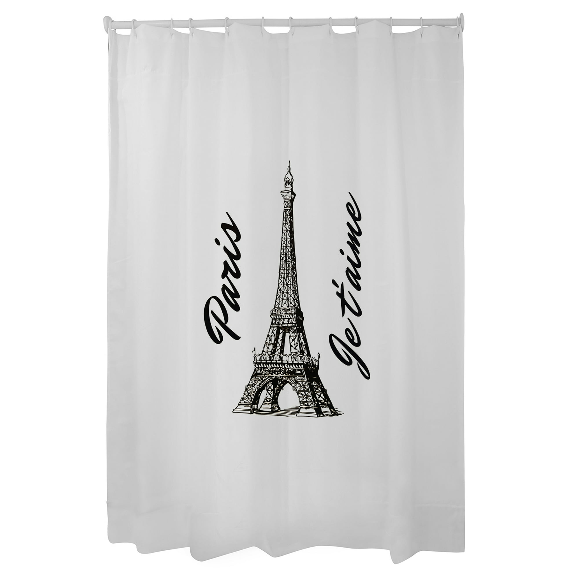Mallorca - Cortina Para Baño Estampada Eiffel Paris Con Forro 2 Piezas