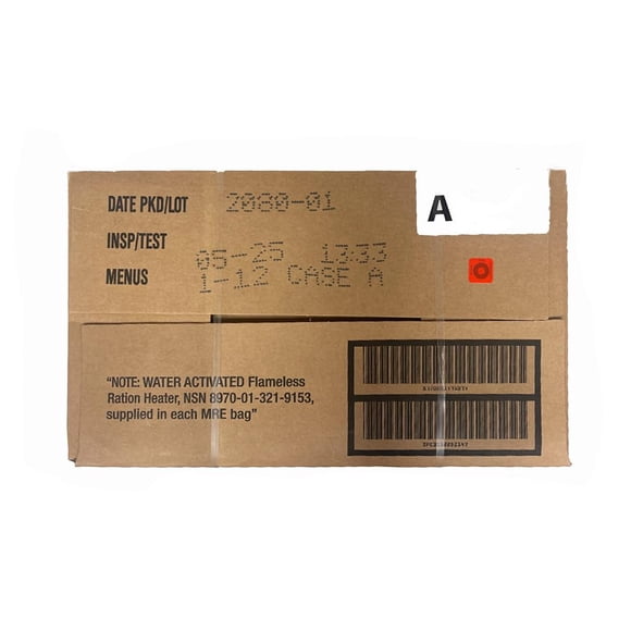MRE (Comidas listas para comer) Ammo Can Man 12 raciones 2025