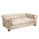 thumbnail image 3 of Sofa Florencia 3 Cuerpos Cuero Colorado Beige, 3 of 5