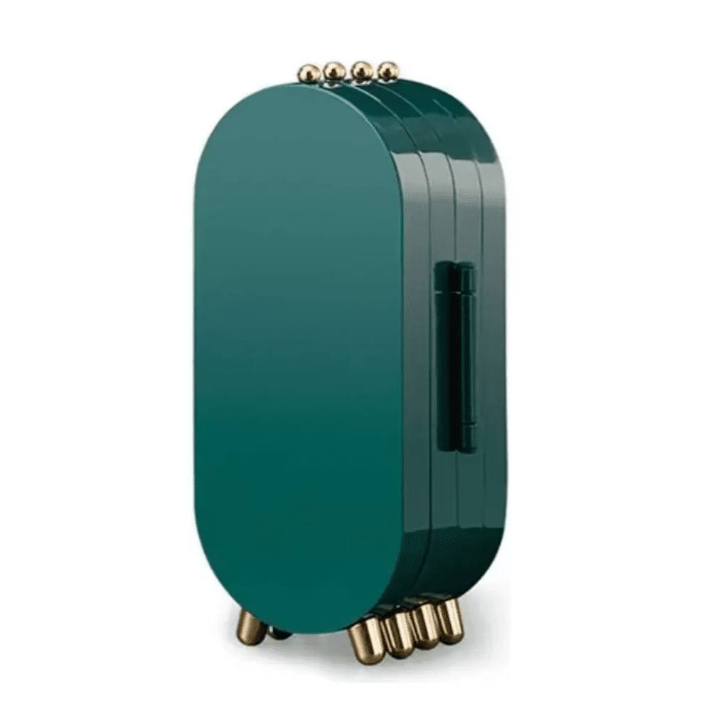 Organizador De Joyas Belug Joyero Aros Anillos Decoracion Portatil Color Verde