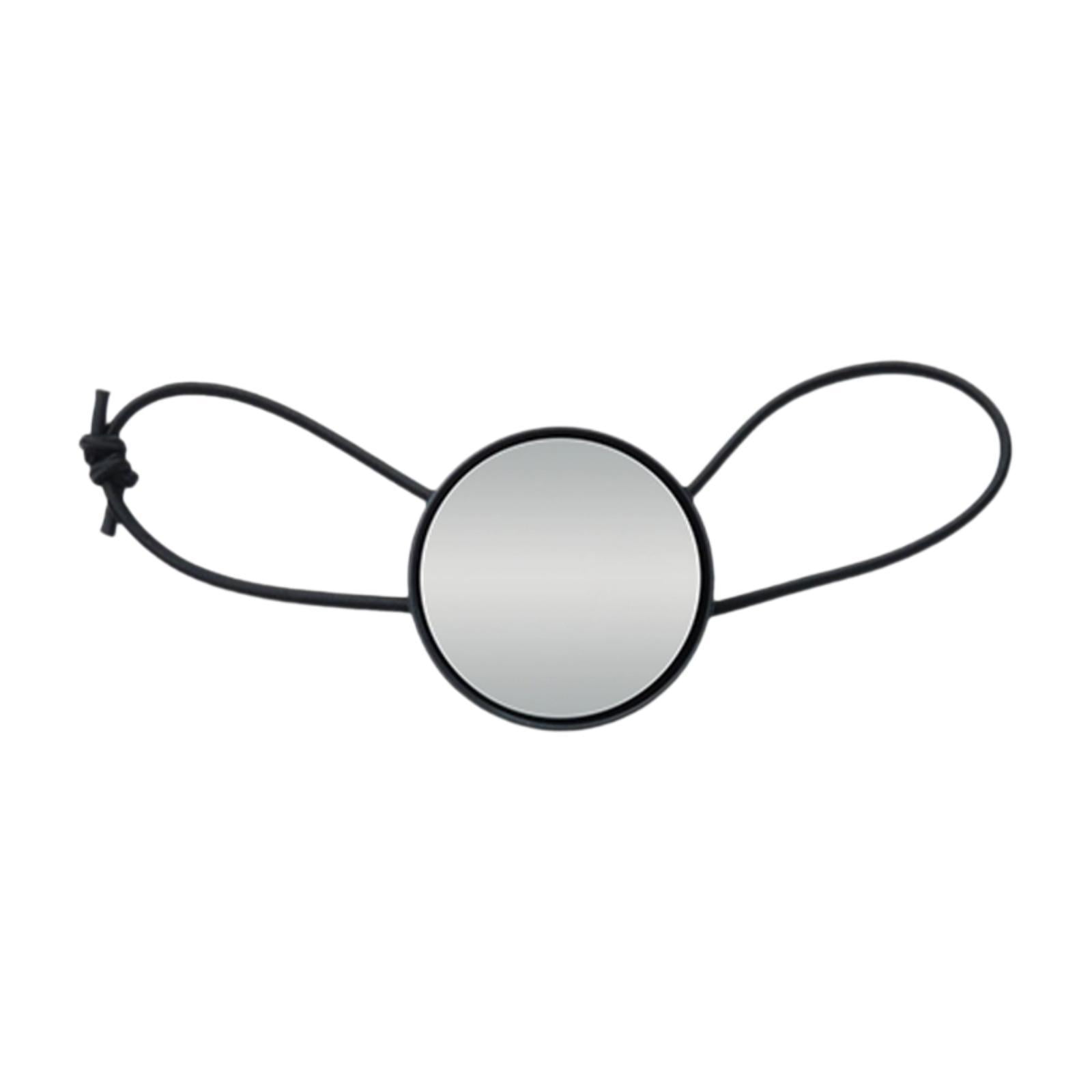 Ioensy - Espejo De Mano De Buceo Convexo De Cristal Ajustable, Equipo Subacuático Para La Deriva, Color Negro