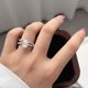 thumbnail image 5 of Anillos de Moissanita de 2 Quilates para Mujer Juego de Anillos Nupciales Color D Claridad VVS1 Anillo de Compromiso Ovalado Juegos de Anillos de Boda de Plata Esterlina 925 Talla 5-9, 5 of 9