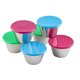 thumbnail image 1 of Cazuelitas Tablecraft 85 ml, juego de 6 con tapas de colores variados, 1 of 2