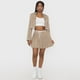 thumbnail image 4 of Falda Mujer Tableada Doble Pretina Beige Corona, 4 of 5