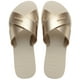 thumbnail image 1 of Sandalia Mujer Aqua Metallic Beige Paja Havaianas, 1 of 6