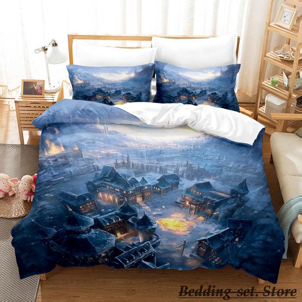 Fantasy City Bedding Set Bed Set Aldult Kid Bedroom Duvetcover SetsBed letti