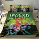 thumbnail image 1 of La Búsqueda de la Leyenda Conjunto de sábanas temático, trío de piezas, cómodo y amigable con la piel, diseño único, regalo de decoración para el hogar para familiares, amigos y fans, 90 cm * 190 cm, 1 of 6