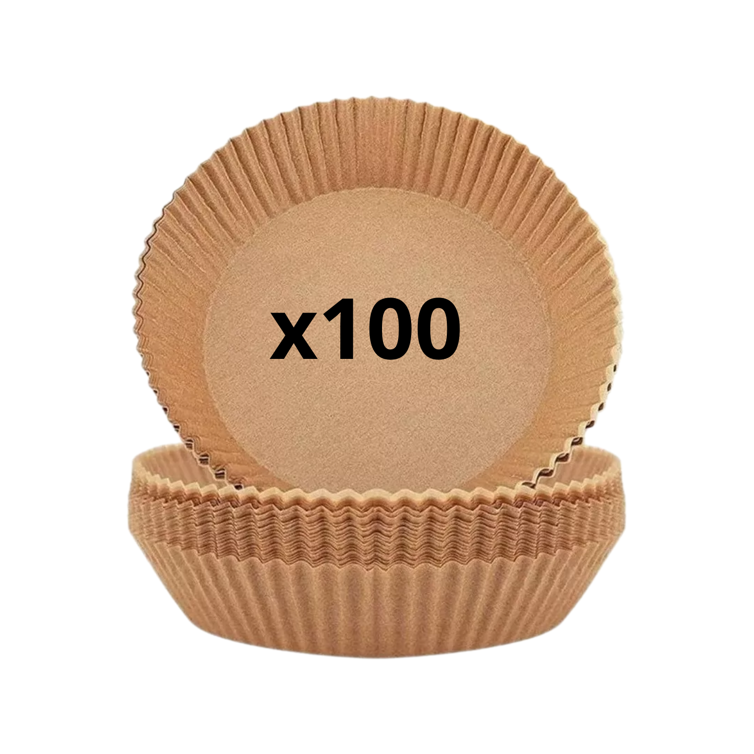 Importclick - Pack 100 Papeles Circular Freidora Air Fryer Forro Antihaderente