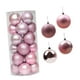 thumbnail image 3 of 24 bolas de Navidad decorativas, bolas colgantes, bolas de 6 cm con cordón, decoraciones para árboles de Navidad para fiestas, festivales, decoración , Rosado, 3 of 4